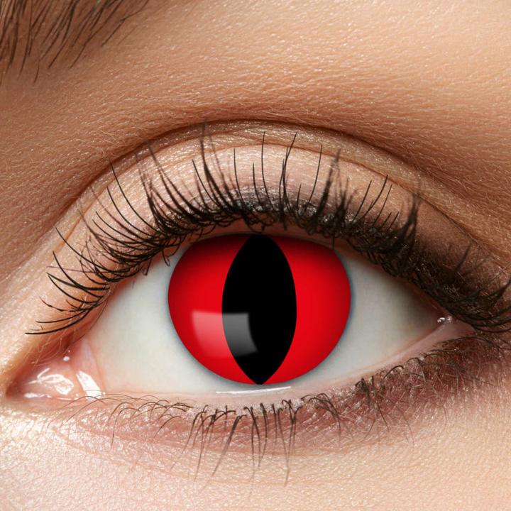 Eyecatcher Red Cat Kontaktlinsen (Rot)