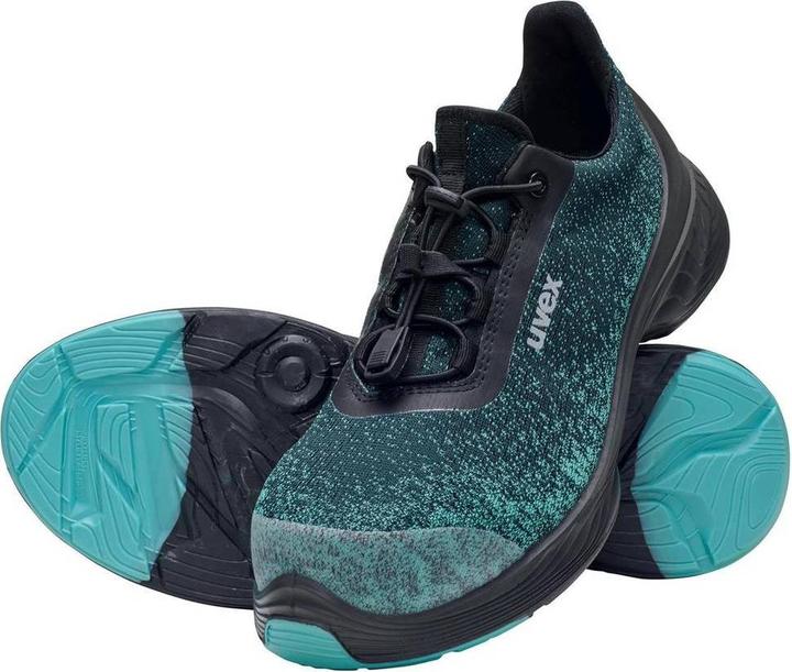 Actual product image Uvex Safety 6824241 Safety low shoe S1P Shoe size (EU): 41 Black, Green, Blue 1 pair (S1P, 41)