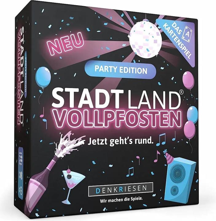 Produktbild Denkriesen Stad Land Vollpfosten - Kartenspiel Party Edition (d) (Deutsch, 3 - 6 Spieler)