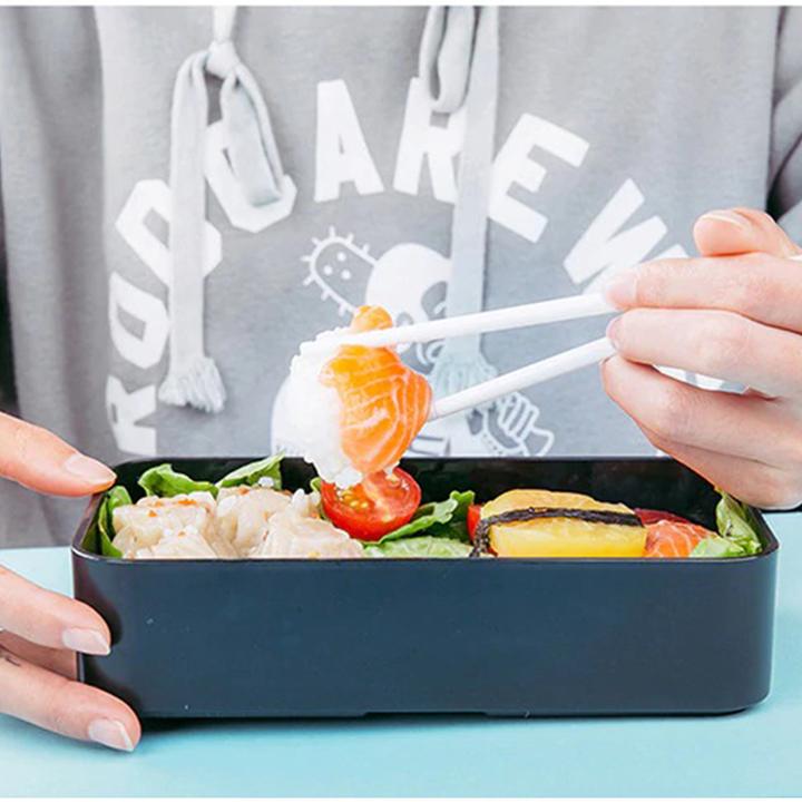 Immagine prodotto Baispo Boîte à déjeuner noire, Bento box rectangulaire 1200ml + sacchetto bento offerto