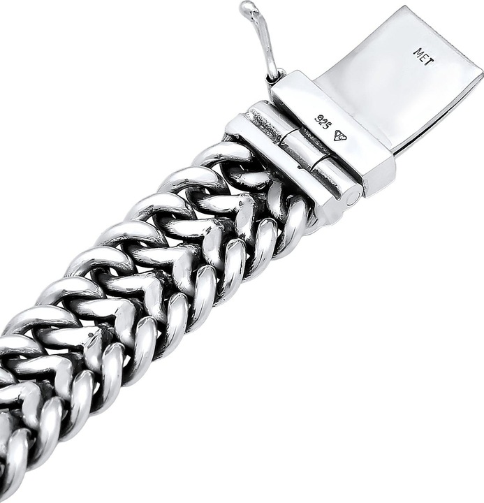 Immagine prodotto Kuzzoi Bracciale di base, attorcigliato (21 cm, Argento 925)