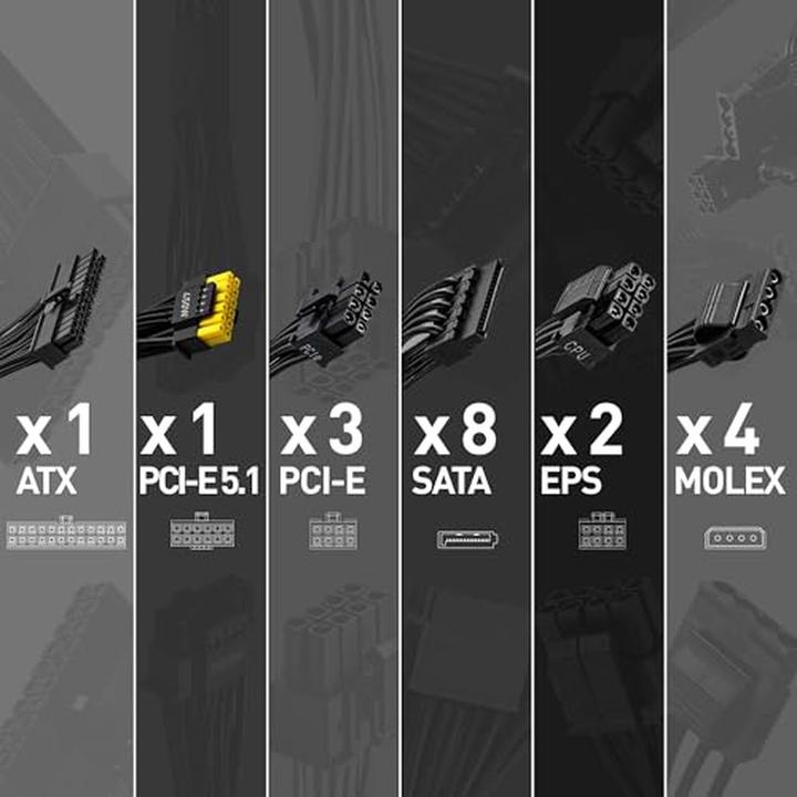 Actual product image MSI MAG A750GL PCIE5 (750 W)