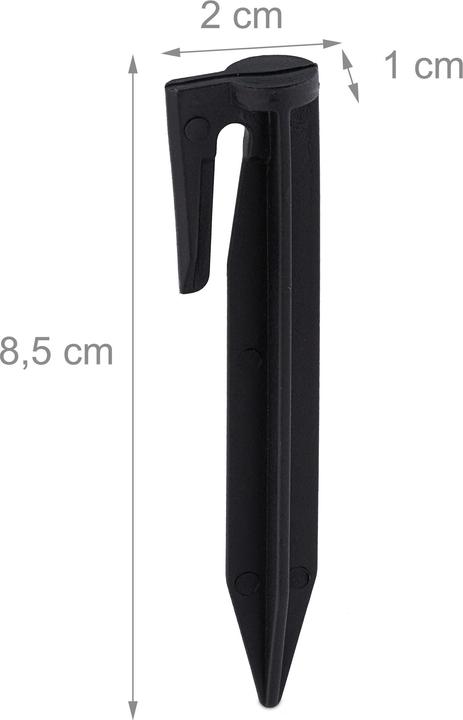 Actual product image Relaxdays 100x robotic mower ground hooks (Mowing robot, Robot mower installation)