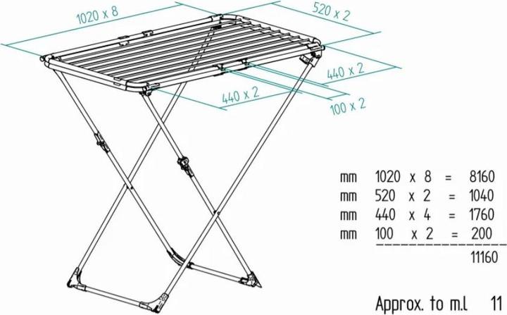 Actual product image Vileda Doble clothes horse (22 m)