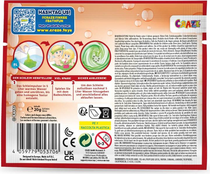 Actual product image Craze Inkee bath slime mix (5.40 ml, Bath salts)