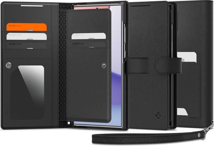 Produktbild Spigen Wallet "S" S928 czarny/black ACS07308 (Samsung Galaxy S24 Ultra)