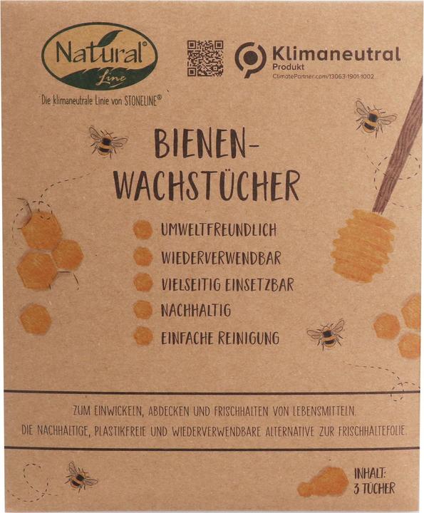 Naturaline Natural Line® Beeswax Wipes Set, 3 pcs. (3 x)