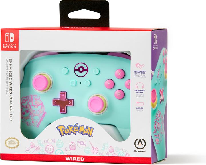 Image du produit PowerA Manette filaire améliorée pour Nintendo Switch - Pokémon : Sweet Friends (Switch)