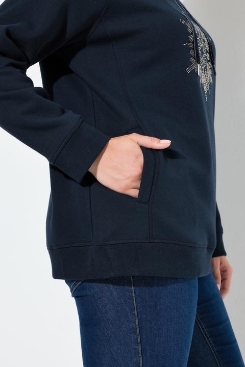 Produktbild Ulla Popken Sweatshirt, Schneeflocke, Stehkragen, Langarm (46)