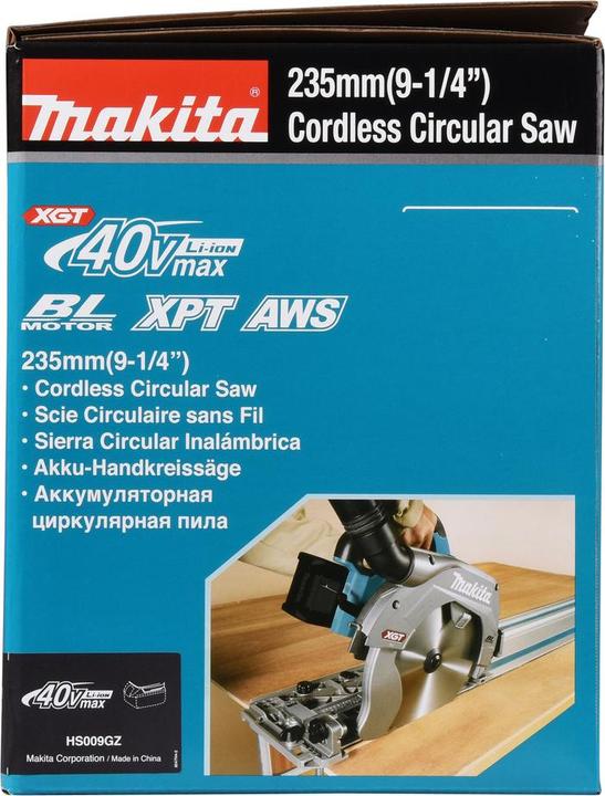 Productafbeelding Makita Accu handcirkelzaag 40V max. (zonder batterijen, zonder oplader)