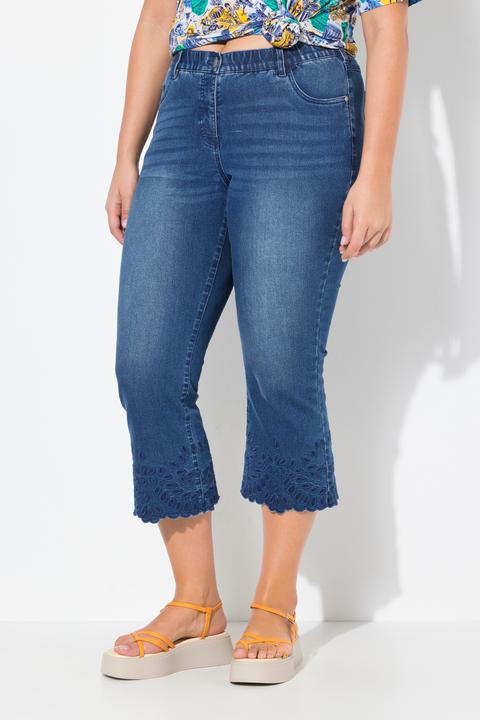 Produktbild Ulla Popken 7/8-Jeans Marie, Stickerei, Schlaghose, ausgestellt (60)
