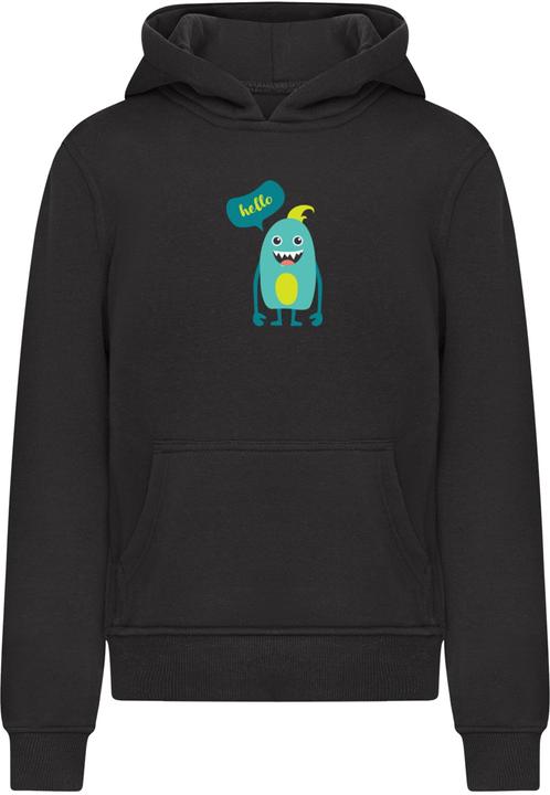 Produktbild Merchcode Kids Monster Hello - Basic Hoody - 184947 (122, 128)