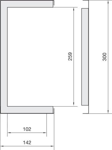 Actual product image Hager TEH FWK3 99260 0 VERZ FWK duct 142X300mm (Duct, 100 cm)