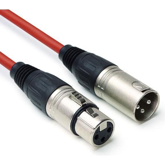 keepdrum DMX004 RD DMX Kabel Rot 3-pol XLR 10m (10 m), Audio Kabel