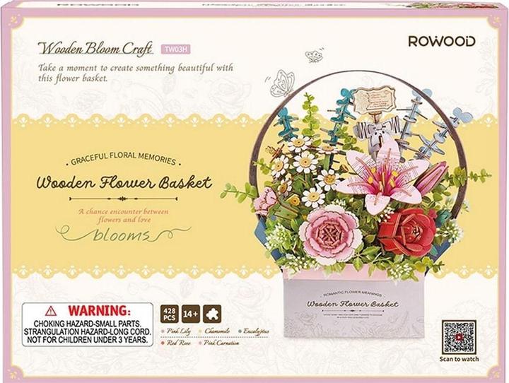 Produktbild Robotime Bausatz Blumenkiste mit Griff, Modell Art: Dekoration