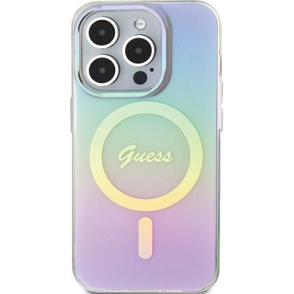 Guess GUHMP15XHITSU iPhone 15 Pro Max 6.7" fioletowy/purple hardcase IML Iridescent MagSafe (Apple iPhone 15 Pro Max), S...