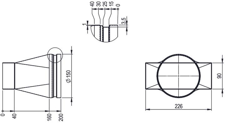 Immagine prodotto Hastrag Ugello da piatto a rotondo, centrico