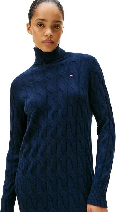 Image du produit Tommy Hilfiger Soft Wool Cable Roll-Nk Ls Dress (L)