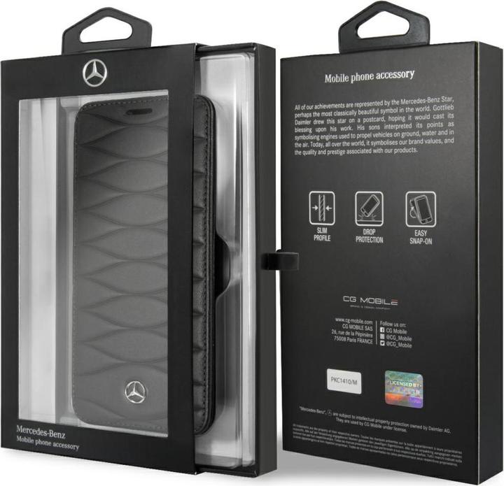 Actual product image Mercedes-Benz Book Case Genuine Leather (Samsung Galaxy S8+)