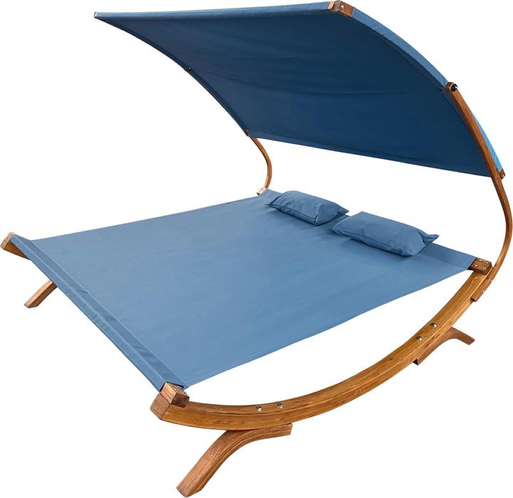 Image du produit Axi Mallorca lit double avec parasol bleu (200 cm)