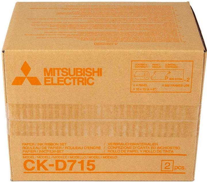 Actual product image Mitsubishi Electric CK-D 715 10x15 cm 2x 400 prints (10 x 15 cm, 800 x)