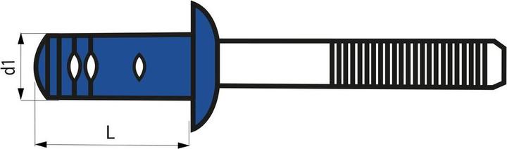 Produktbild Gesipa GBulb Stahl/Stahl 6,4 x 17, 250 St.