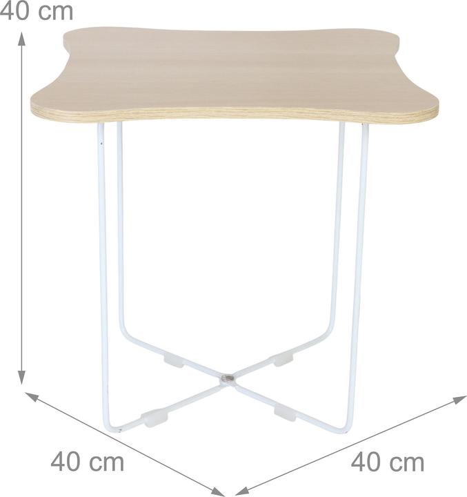 Image du produit Relaxdays table d'appoint (40 x 40 x 40 cm)