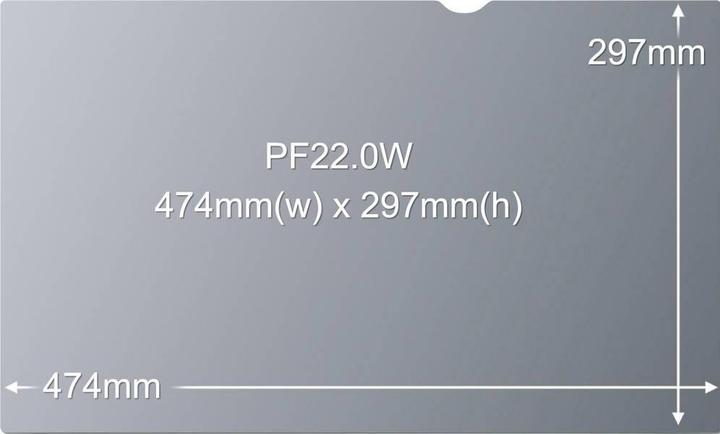 Actual product image 3M Pf220w1b (22", 16:10)
