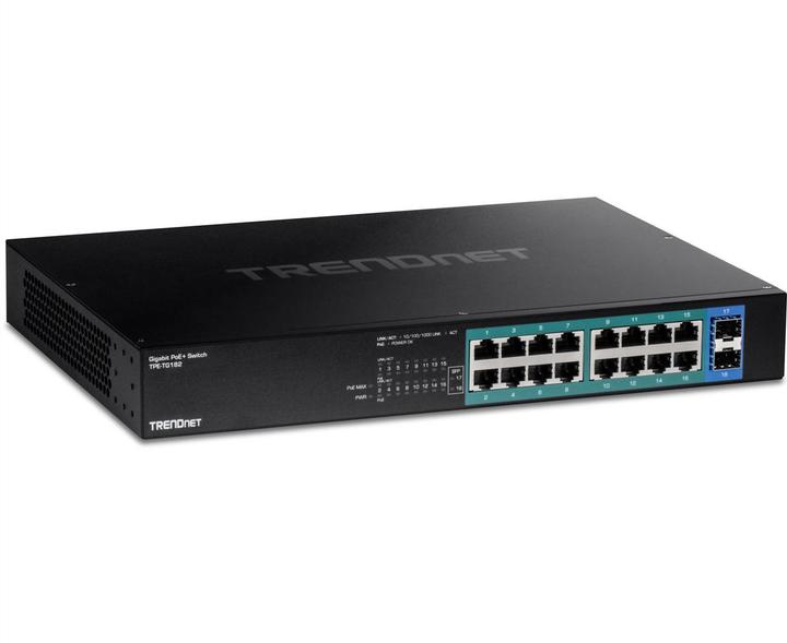 Produktbild Trendnet TPE-TG182 18-Port Gigabit PoE+ Switch (18 Ports)