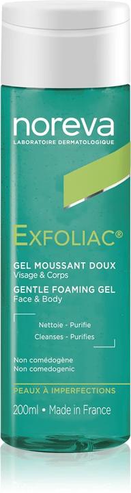 Actual product image Noreva Exfoliac Gentle Foaming Gel 200ml (Cleansing Foam, 200 ml)