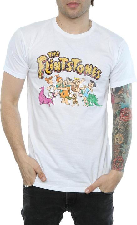 Produktbild The Flintstones Group Distressed TShirt (XL)