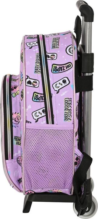Produktbild Monster High Schulrucksack mit Rädern Best boos Lila 28 x 34 x 10 cm