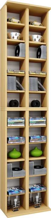 Produktbild VCM Holz CD DVD Stand Regal Almera (42 x 20 x 180 cm)