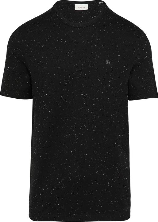 Produktbild S.Oliver T-Shirt Kurzärmeliges Crew-Neck-Shirt mit Logo (S)