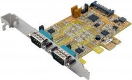 Actual product image Exsys 2S Serial RS-232/422/485 PCIe Card Surge Protection & Optical Isolation (FTDI Chip Set)