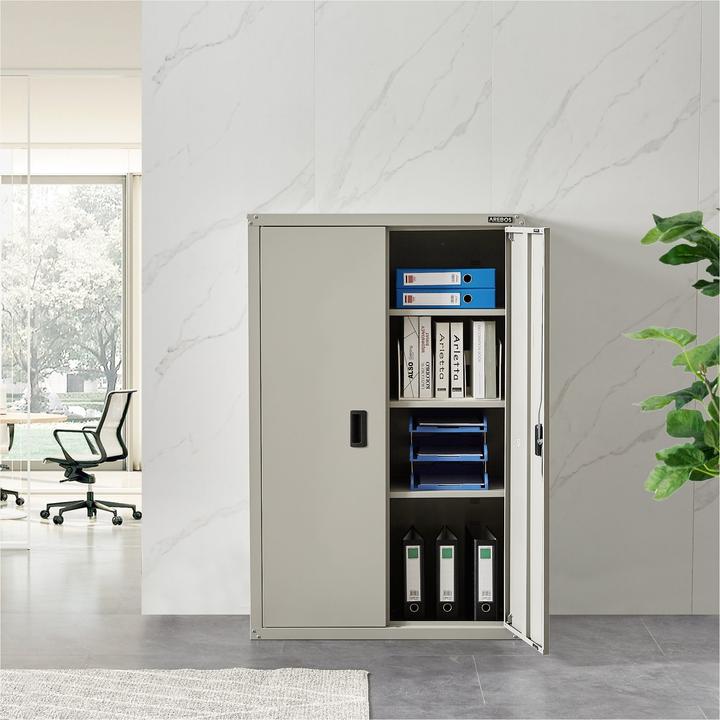 Image du produit Arebos Armoire à dossier 140 x 90 x 40 cm (90 x 40 x 140 cm)