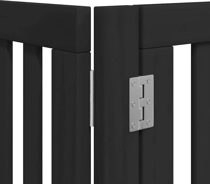 Produktbild vidaXL Hundetor mit Tür Faltbar Absperrgitter Hunde Schutzgitter 8-tlg. Holz (60 cm)