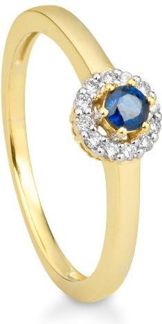 Produktbild Breuning RING - E.SAFIR/Brill. 0,09 Ct. H/si (49, 585/14 K Gold)