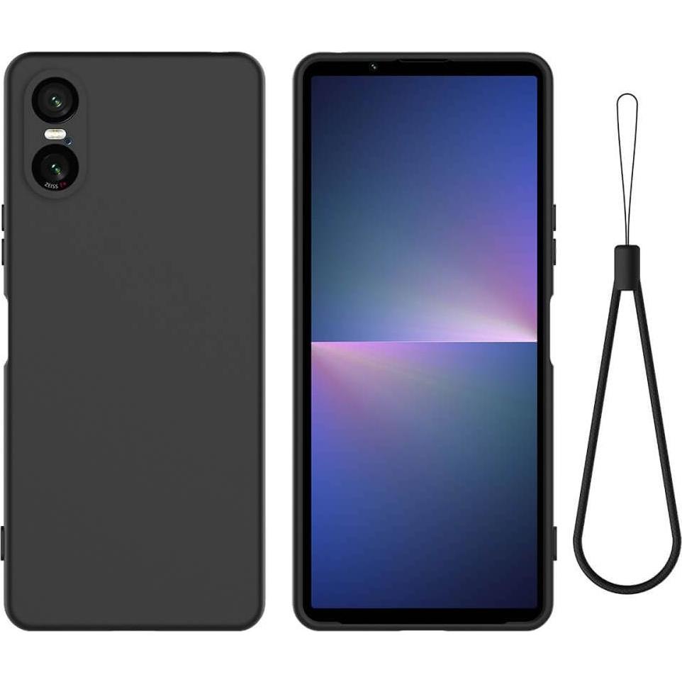 Cover-Discount Sony Xperia 10 VI - Silikon Gummi Hülle (Sony Xperia 10 VI), Smartphone Hülle, Schwarz