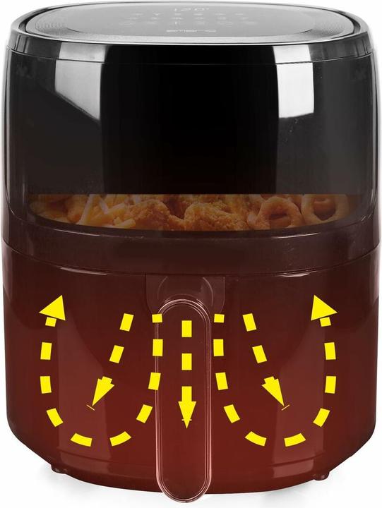 Actual product image Emerio Hot Air Fryer, Smart Fryer, 5L,black,Cool t