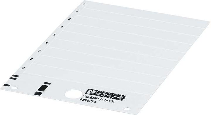 Produktbild Phoenix Contact Phoenix 0830297 - Terminal block markers - Weiss - -30 - 80 °C - 70 mm - 15 mm -