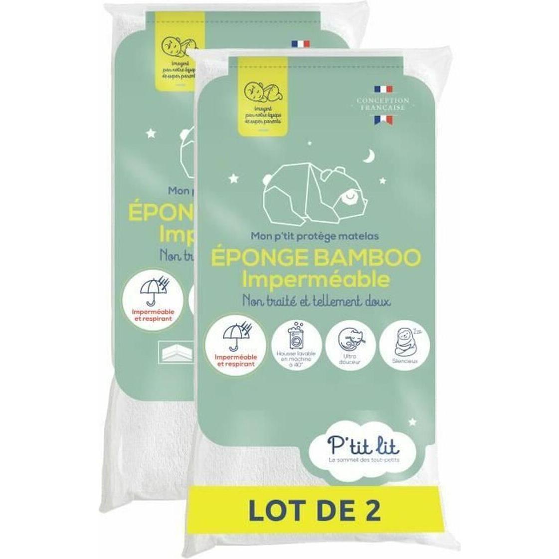 P'tit lit, Sponda anticaduta lettino, Wiegenschützer 70 x 140 cm Weiss 25 Stücke (25 Stück)