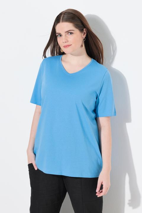 Produktbild Ulla Popken T-Shirts, 2er-Pack, V-Ausschnitt, Halbarm (42, 44)