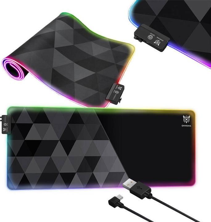 Actual product image Onikuma G6 RGB Mat (ON-MP006) (XXL)