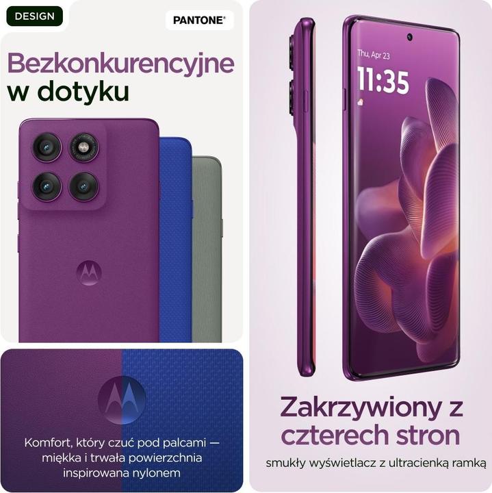 Actual product image Motorola Edge 60 Pro (512 GB, Walnut, Wood, 6.67", Dual SIM, 5G)