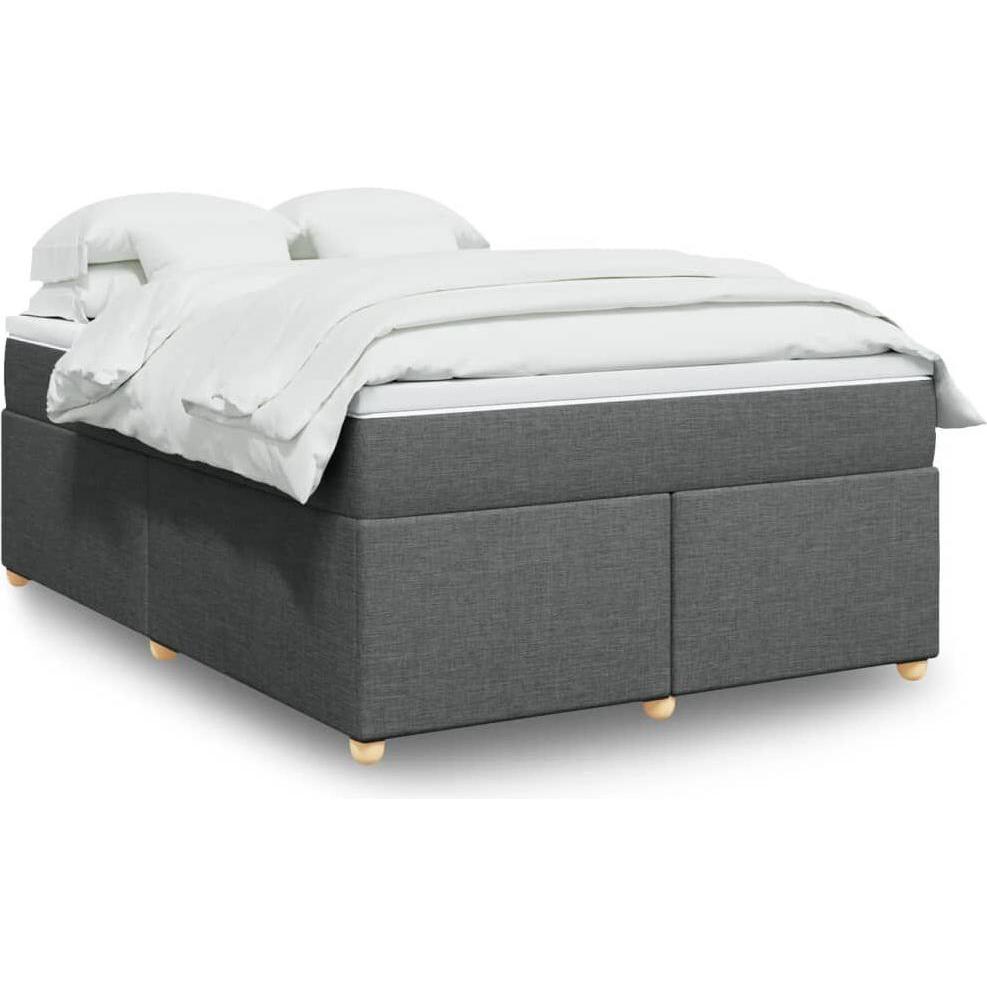 VidaXL, Bett, Bo x springbett mit Matratze 140 x 200 cm Stoff (140 x 200 cm)