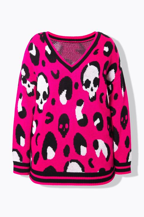 Produktbild Angel of Style Pullover, Boxy Fit, Totenkopf-Muster (58, 60)