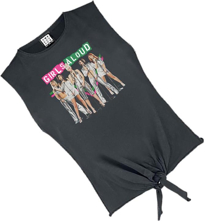 Actual product image Amplified Womens/Ladies Split Colour Girls Aloud Sleeveless Tank Top (L)