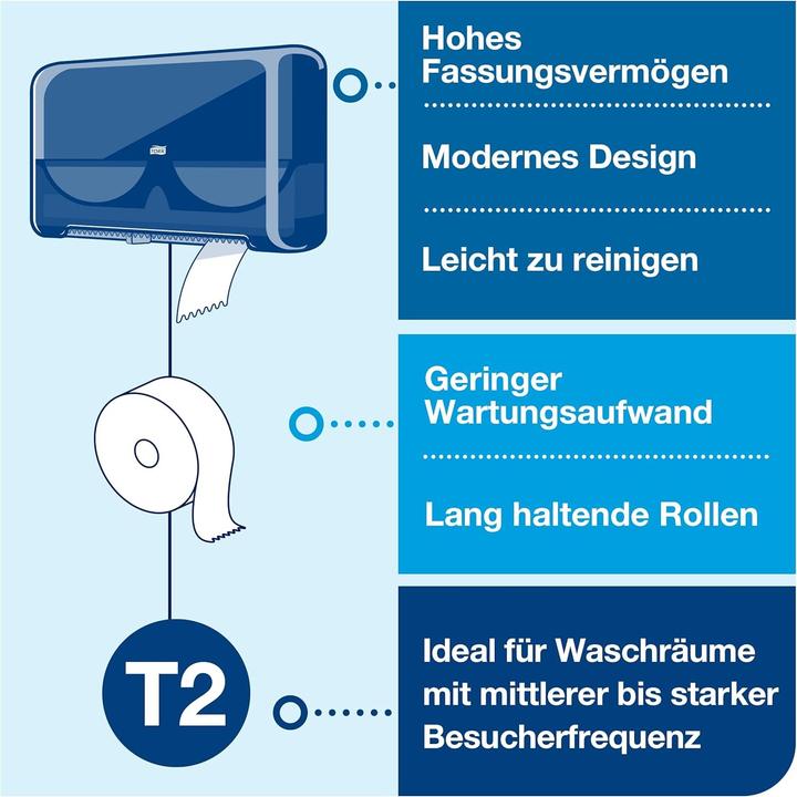 Productafbeelding Tork Mini Jumbo Rolhouder Zwart T2
