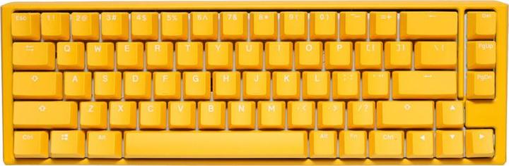 Actual product image Ducky One 3 Yellow SF gaming keyboard, RGB LED - MX blue (DE, Cable)